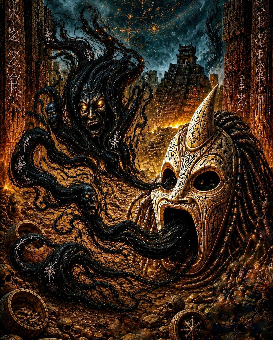 Vodoun_saga_the_first_mask_Hero.jpg Sacred Afro-Dark Fantasy inspired by the Kingdom of Danxomè, Vodoun mythology, living relics, and forbidden masks.