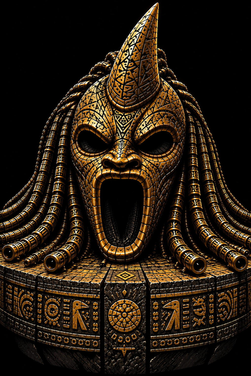 Vodoun_Saga_Caracters_The_First_Mask.jpeg Vodoun Saga, inspired by the history of kingdom of Danxomè.Vodoun_Saga_Sacred_Relics_The_First_Mask, Origin: unreaveled.