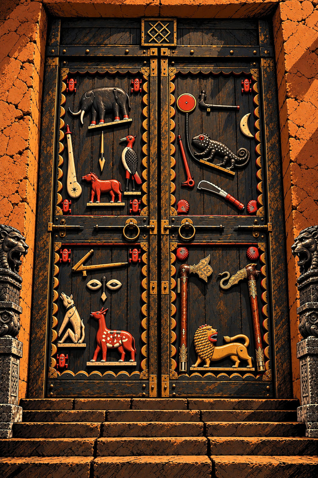 Vodoun_Saga_Sacred_Relics_THE SACRED GATE OF DANXOMÈ.jpeg Vodoun Saga, inspired by the history of kingdom of Danxomè.Vodoun_Saga_Sacred_Relics_THE _SACRED_GATE_OF_DANXOMÈ. Origin: unreaveled.
